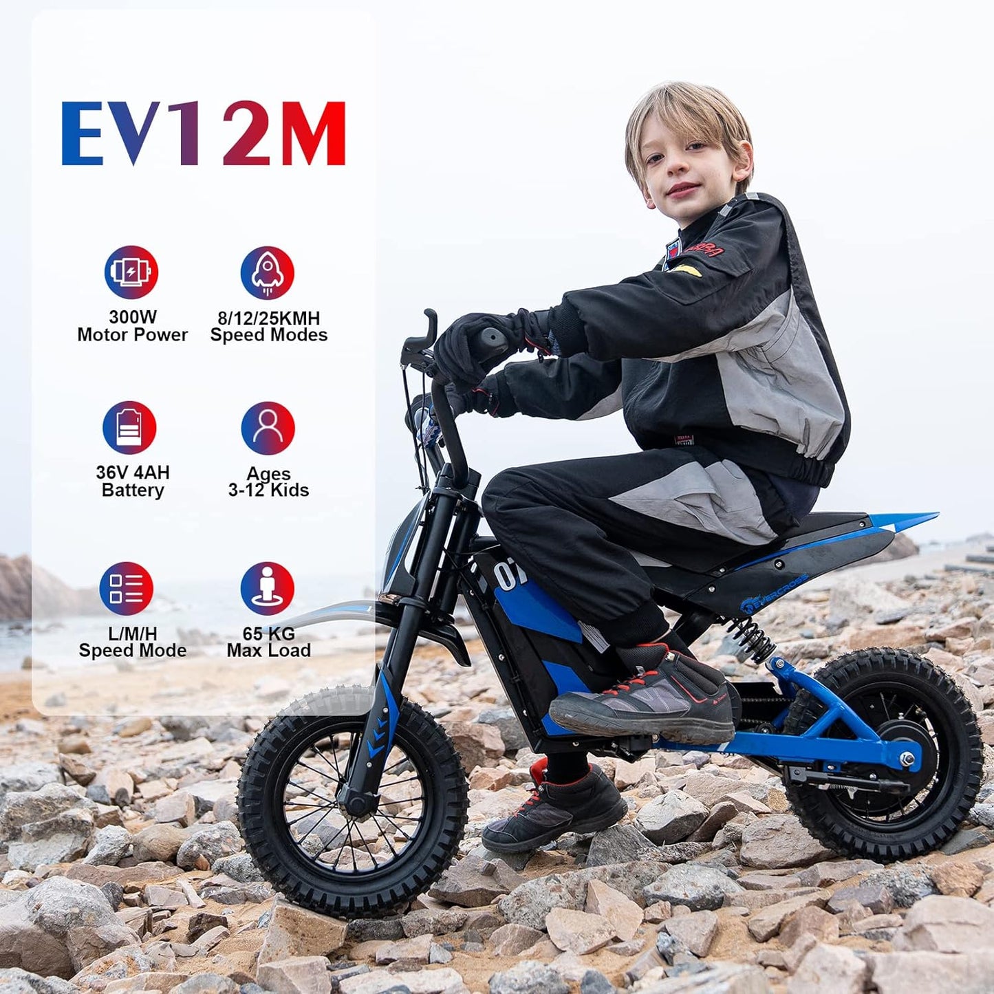 EVERCROSS EV12M Electric Dirt Bike for Kids 3-12 YEARS