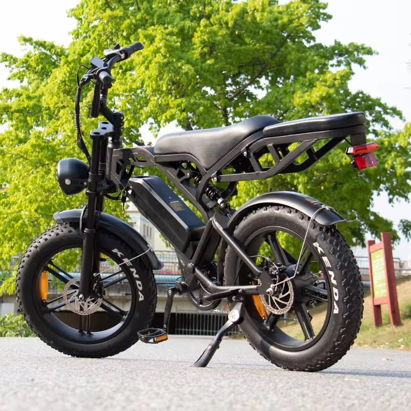 2025 E-bike 750W Front Rack Extra Back Seat X9 48v 80km Range 50km Speed Double Suspension 1yr Warranty