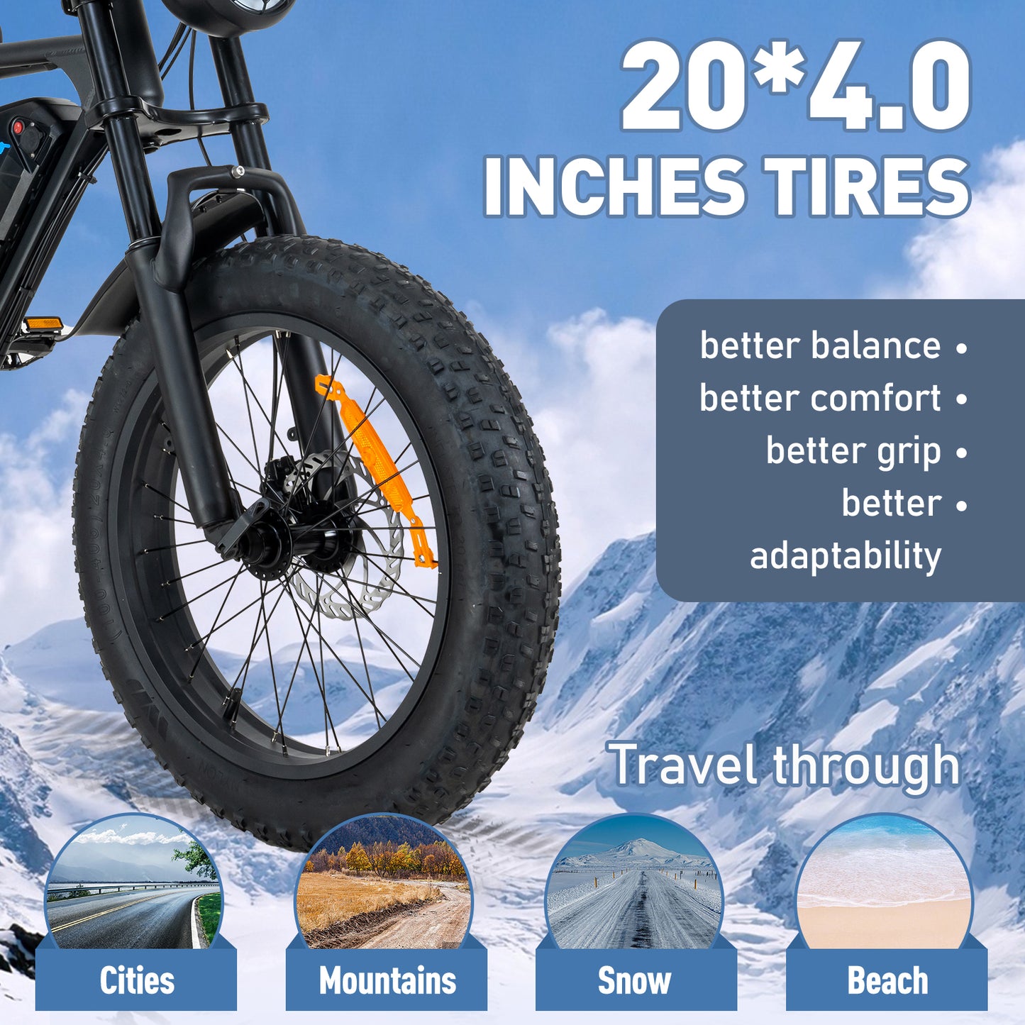 KOOLUX BK29 Fat Tyres Electric Bike