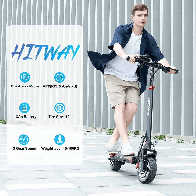 Hitway H5 PRO Electric Scooter Max Speed of 45KMH 800W Motor