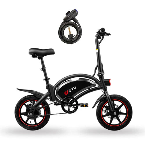 DYU D3F Folding E-bike 250W 30-37km/h City Bike with 36v 10Ah Battery Electric Bike