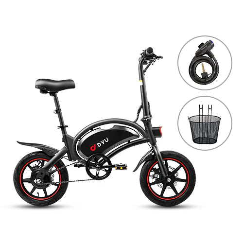 DYU D3F Folding E-bike 250W 30-37km/h City Bike with 36v 10Ah Battery Electric Bike