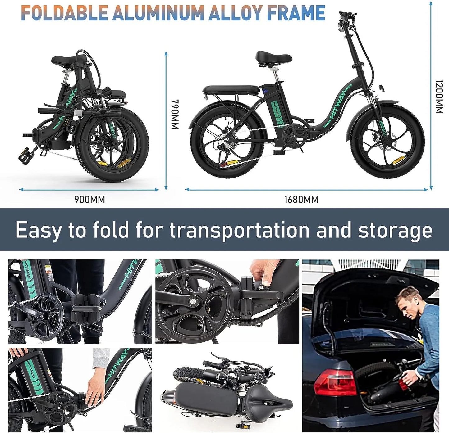 Hitway BK6S Folding Electric Bike for UK