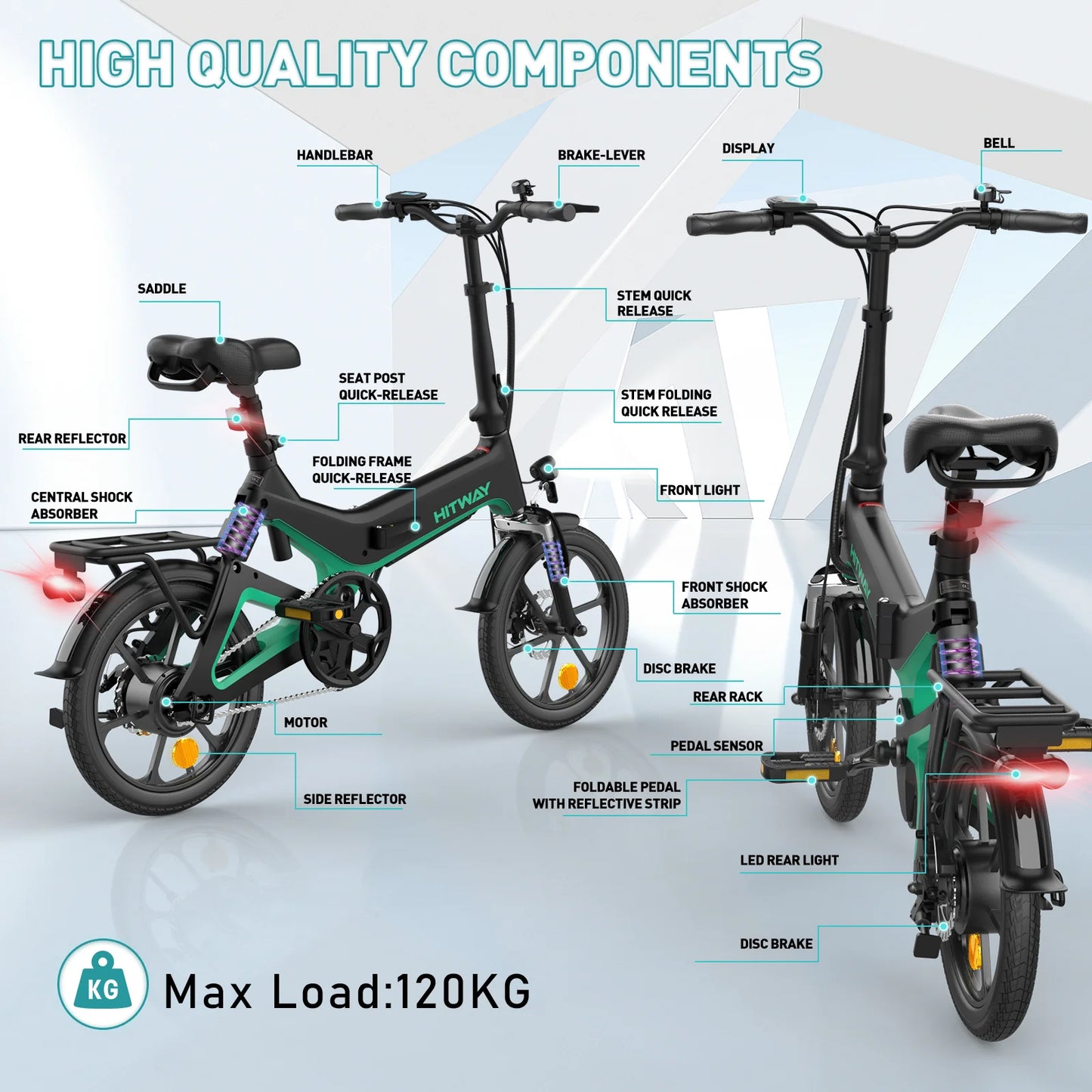 Hitway BK2 Folding Electric Bike