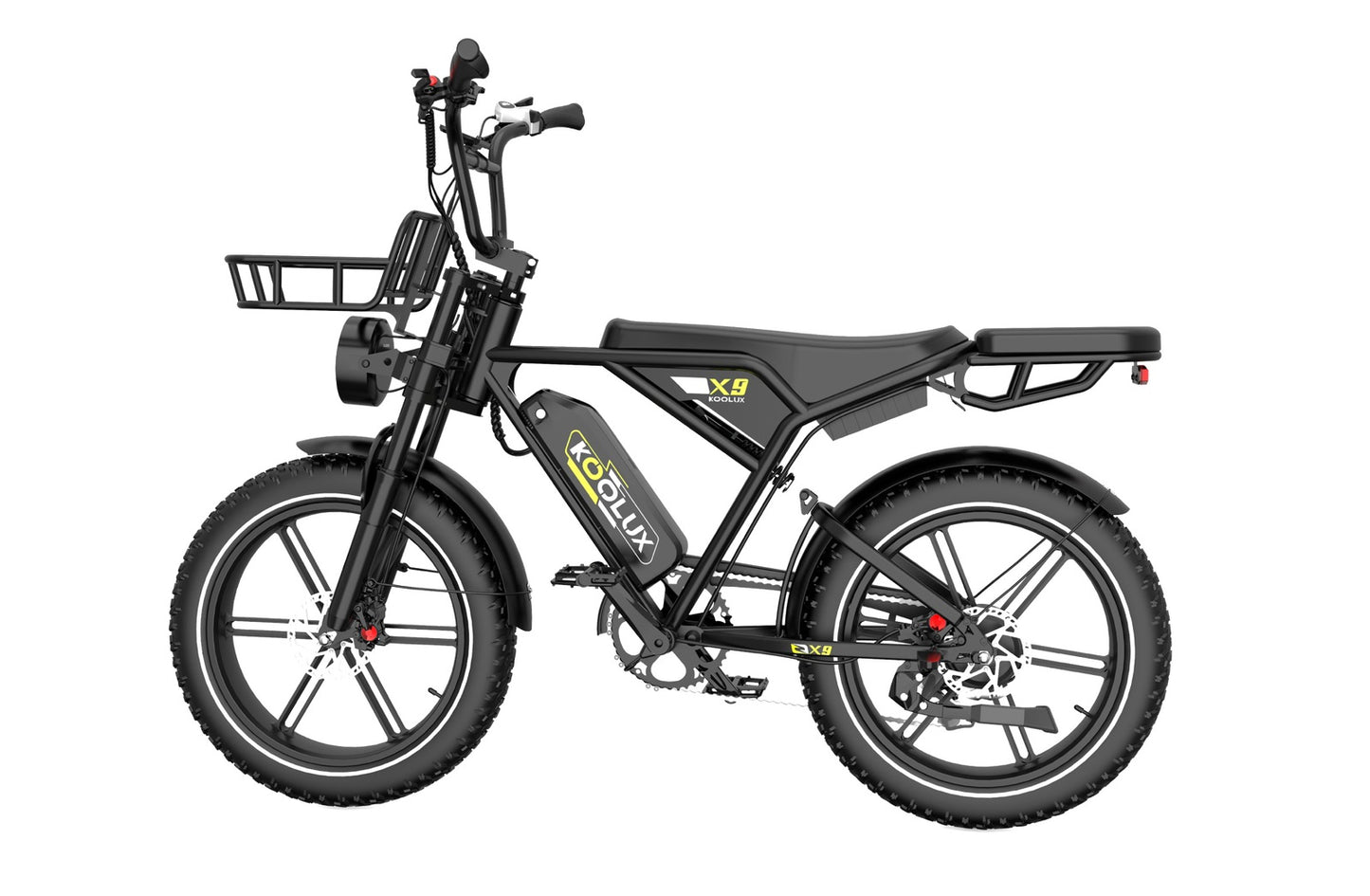 2025 E-bike 750W Front Rack Extra Back Seat X9 48v 80km Range 50km Speed Double Suspension 1yr Warranty