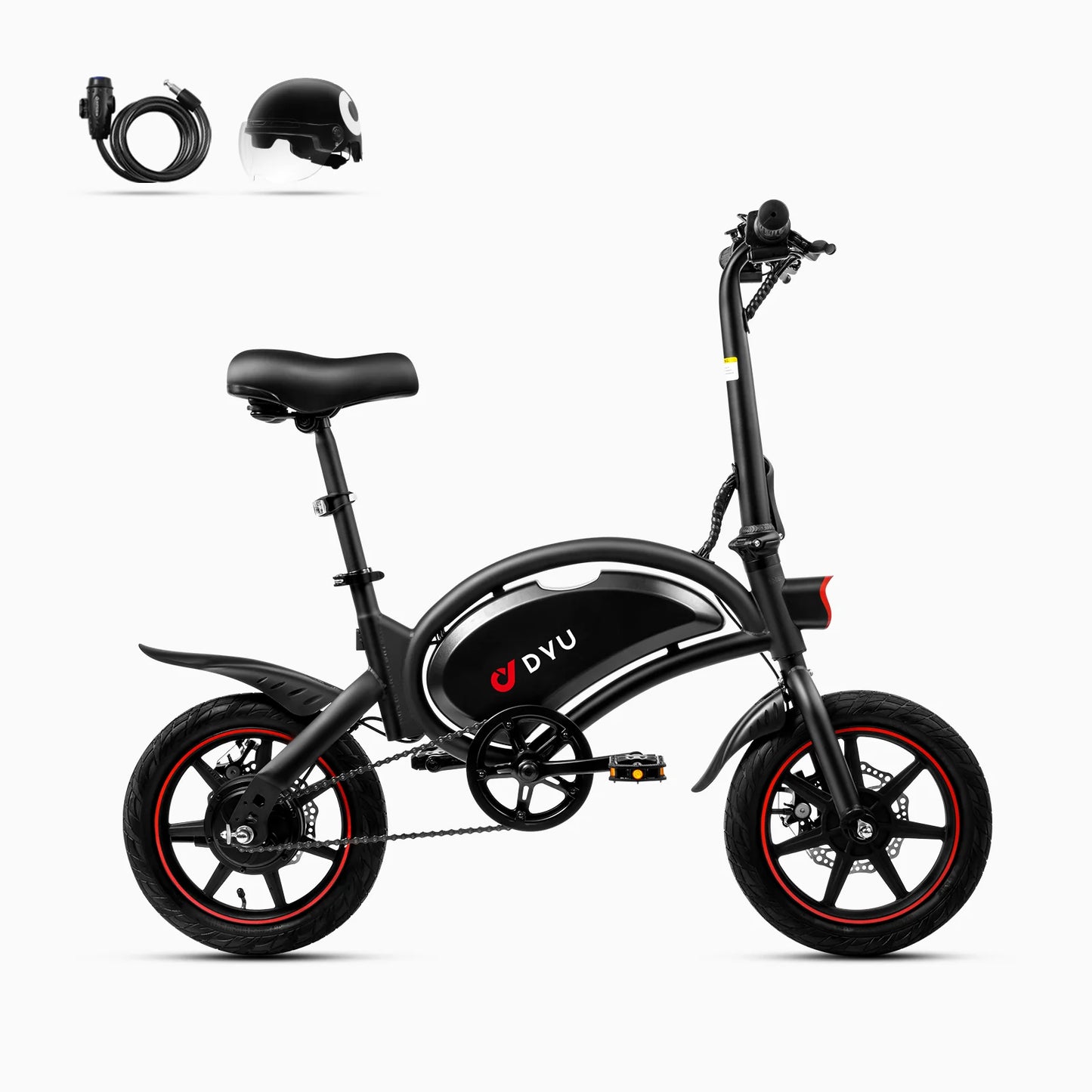 DYU D3F Folding E-bike 250W 30-37km/h City Bike with 36v 10Ah Battery Electric Bike